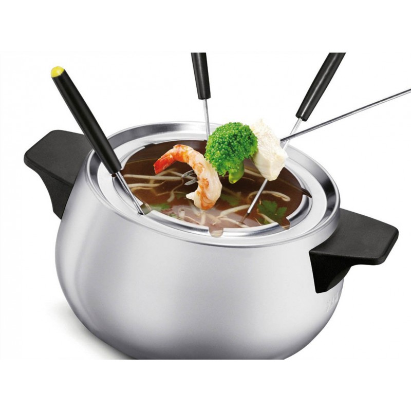 Silver Fondue Deluxe Electrique 1500W / 8 fourchettes