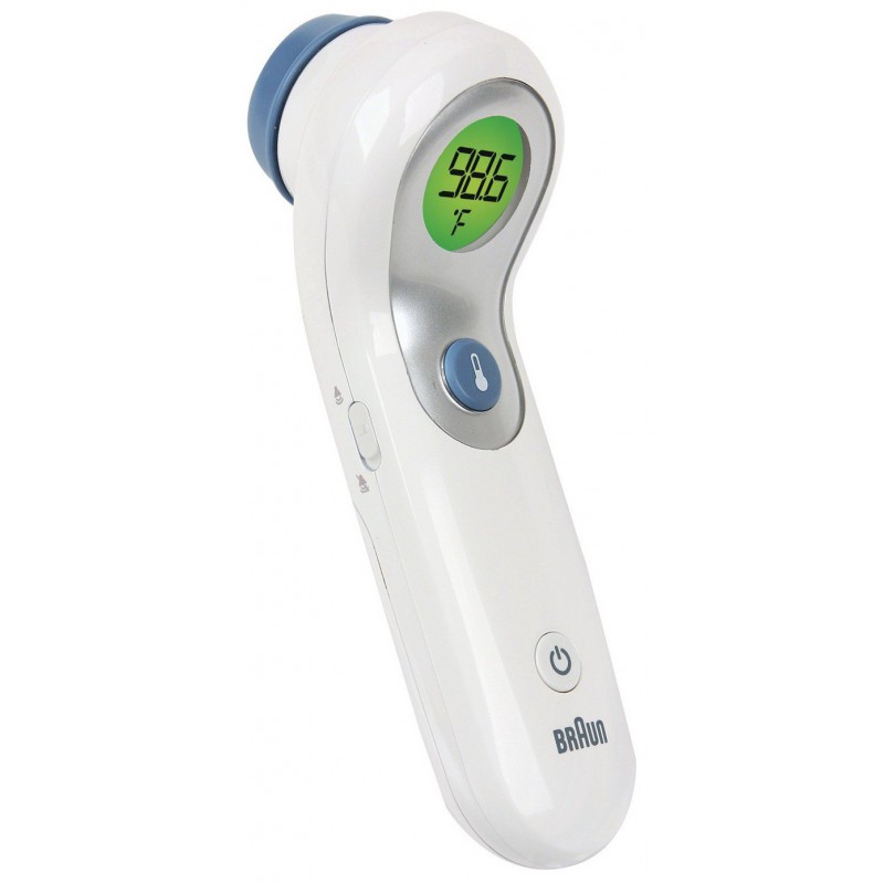 Thermomètre Braun NTF3000 - sans contact + contact - Blanc - Prix