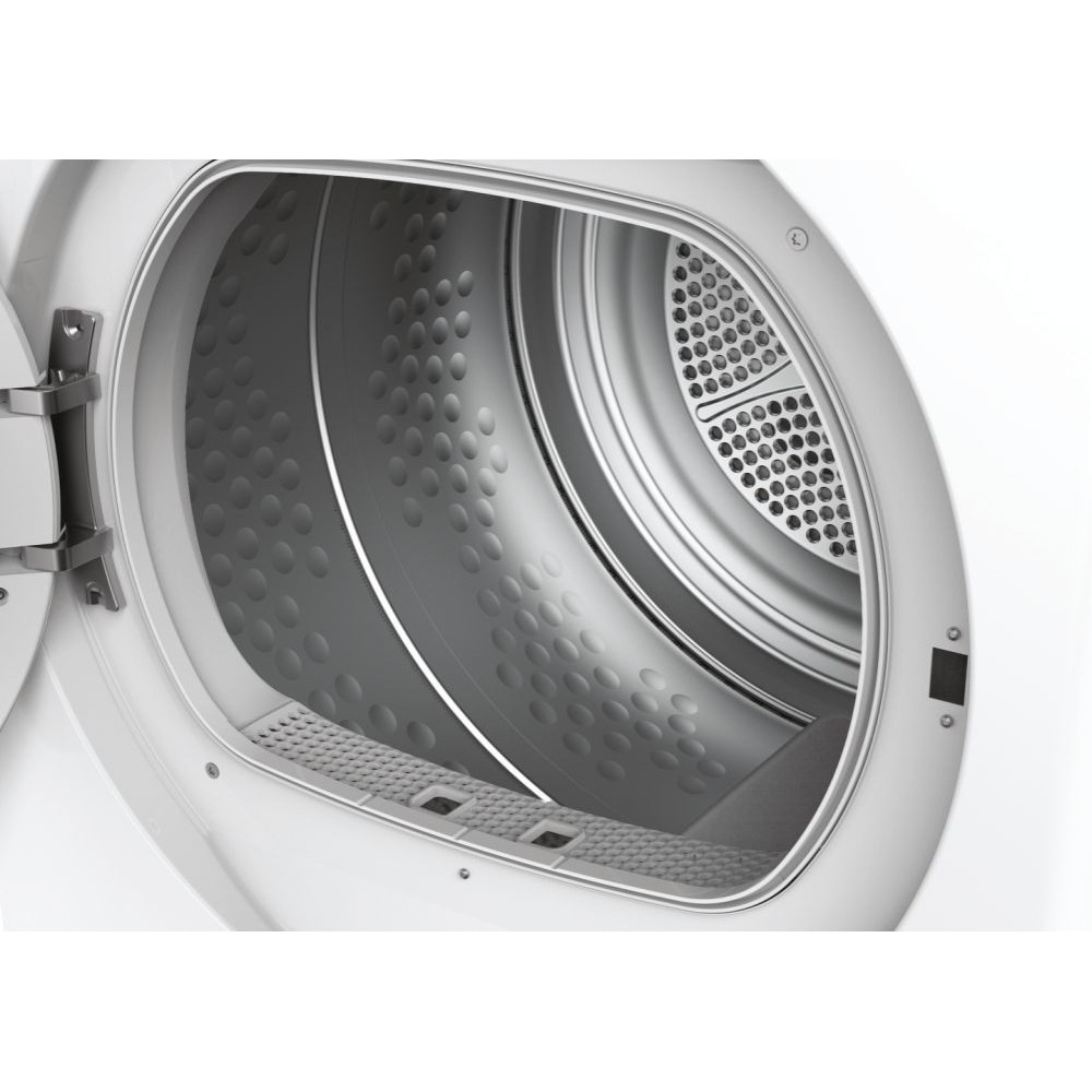 Sèche-linge Smart A évacuation Candy CSE-V9DF-S / 9 Kg / Blanc