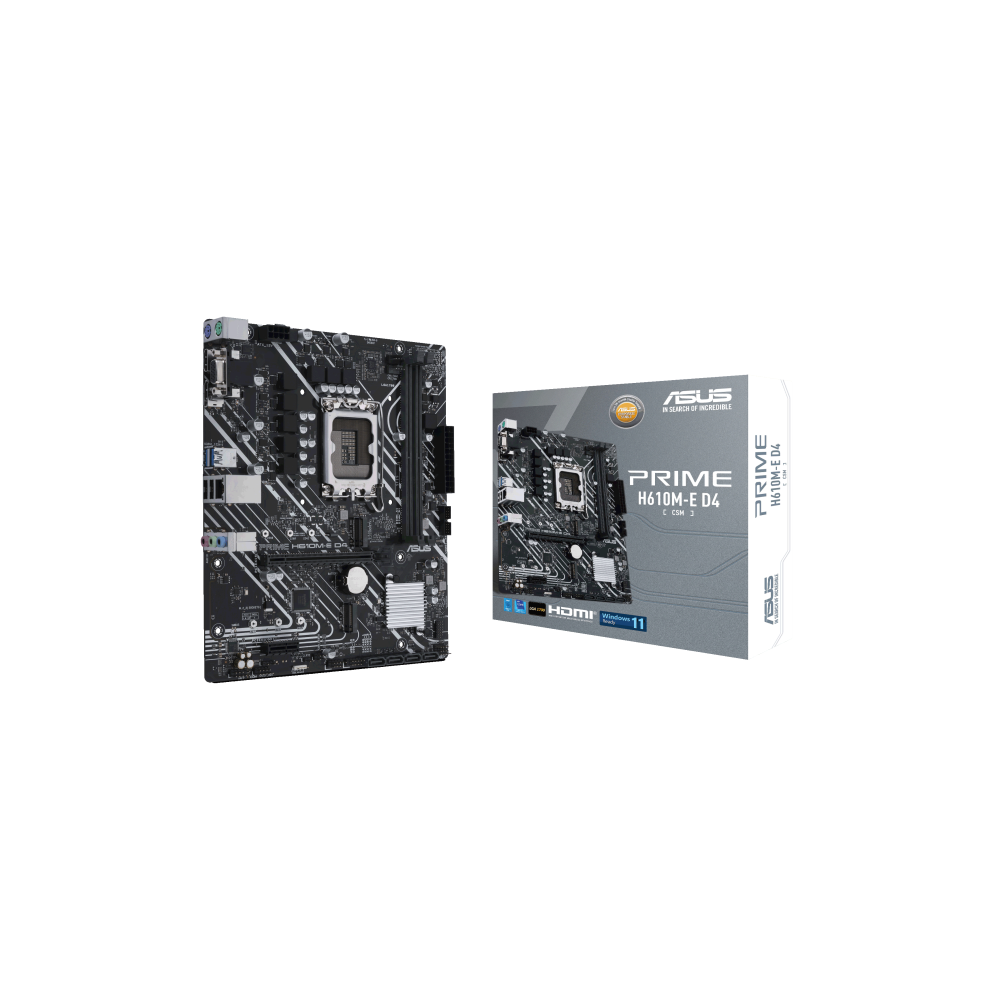 Carte mère ASUS PRIME H610M-E D4 CSM