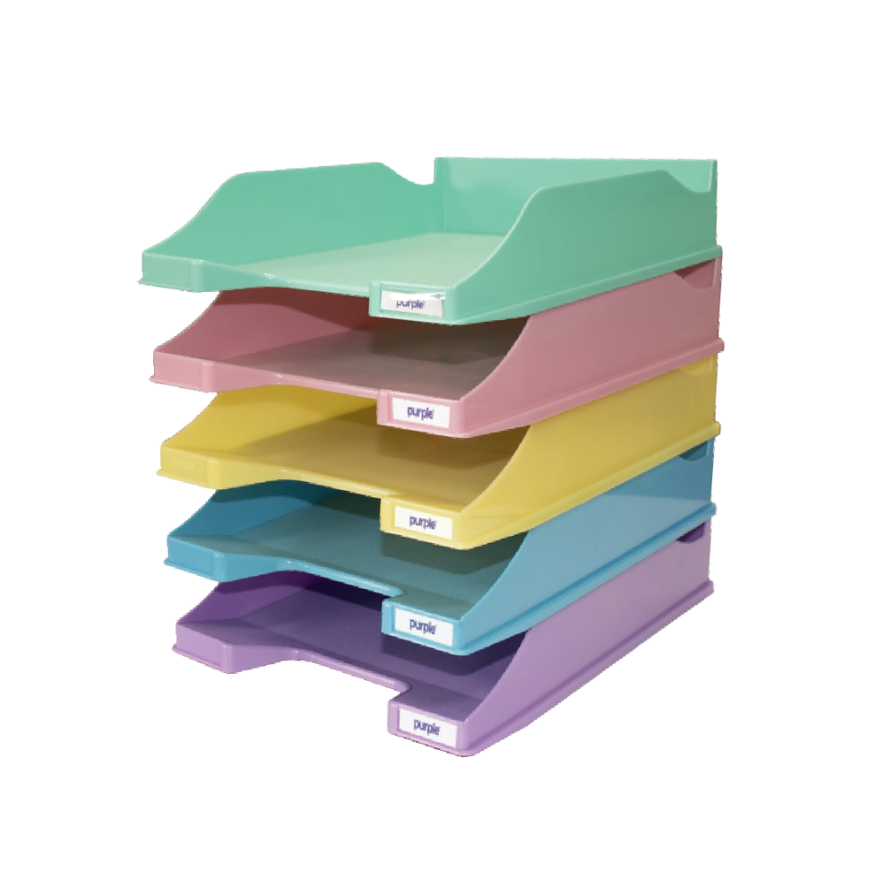 BAC A COURRIER PASTEL / VIOLET PASTEL