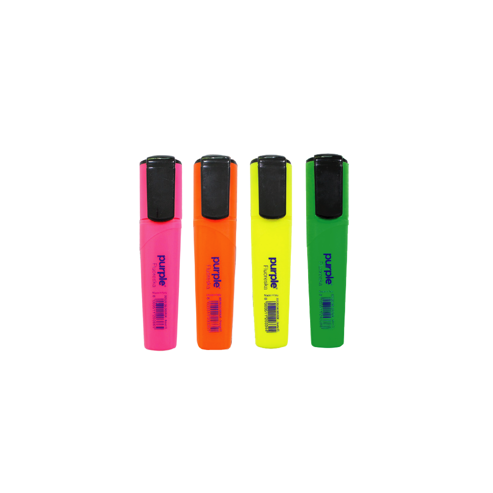 Etui de 4 Surligneur FLUORESKA / ASSORTIS
