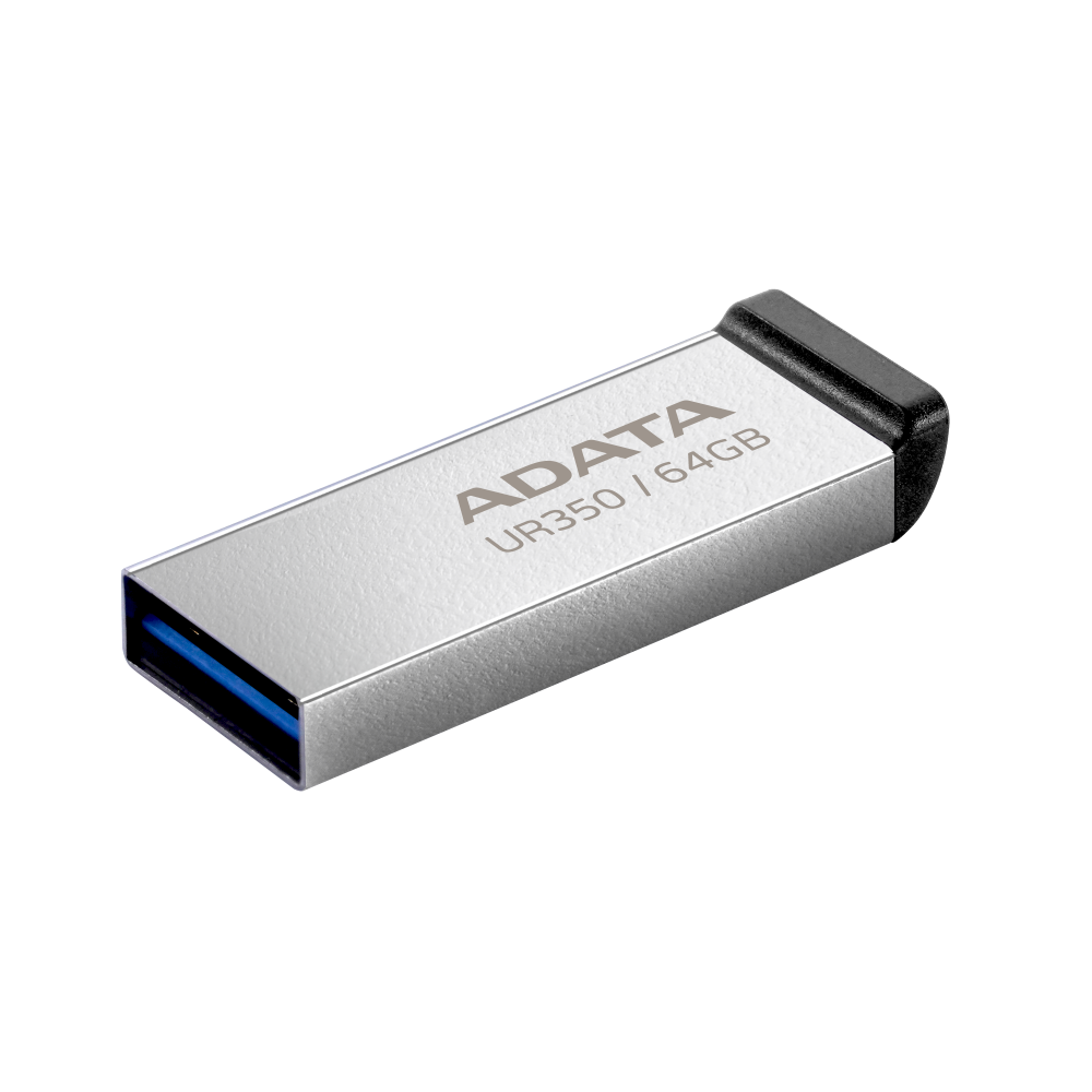 Clé USB Adata UR350 / 64 Go / USB 3.2 / Silver & Noir
