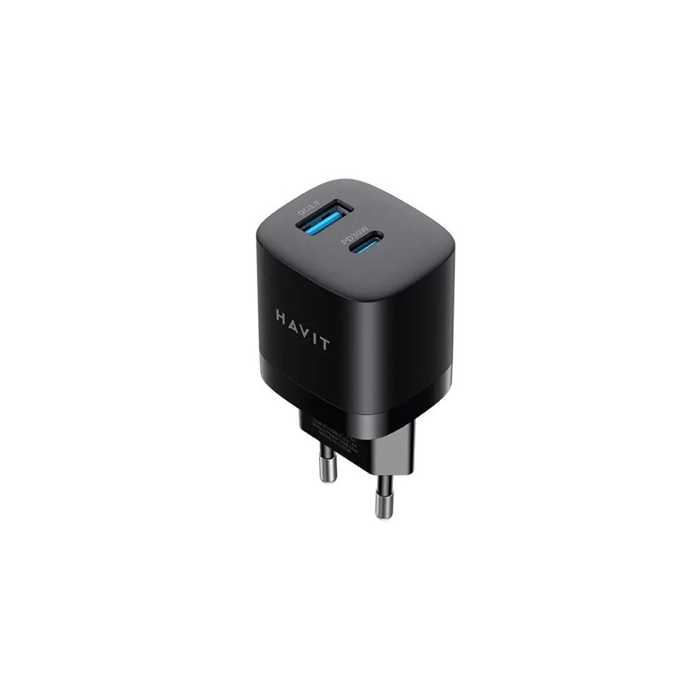 Tete de Chargeur HAVIT Charge rapide HV-UC30 Double USB / USB Type-C et USB Type-A