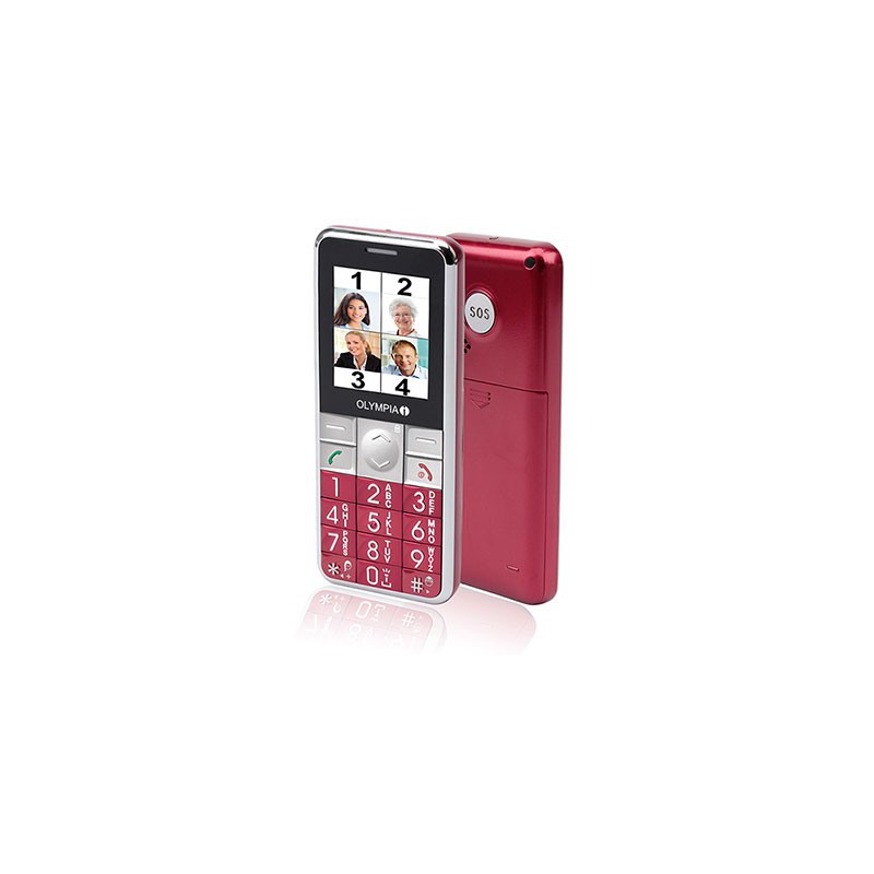 Téléphone Portable OLYMPIA Senior VIVA PLUS / Rouge