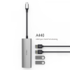 Station d'accueil 4 EN 1 USB-C WIWU ALPHA A440 / Gris