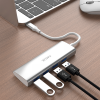 Station d'accueil 4 EN 1 USB-C WIWU ALPHA A440 / Gris