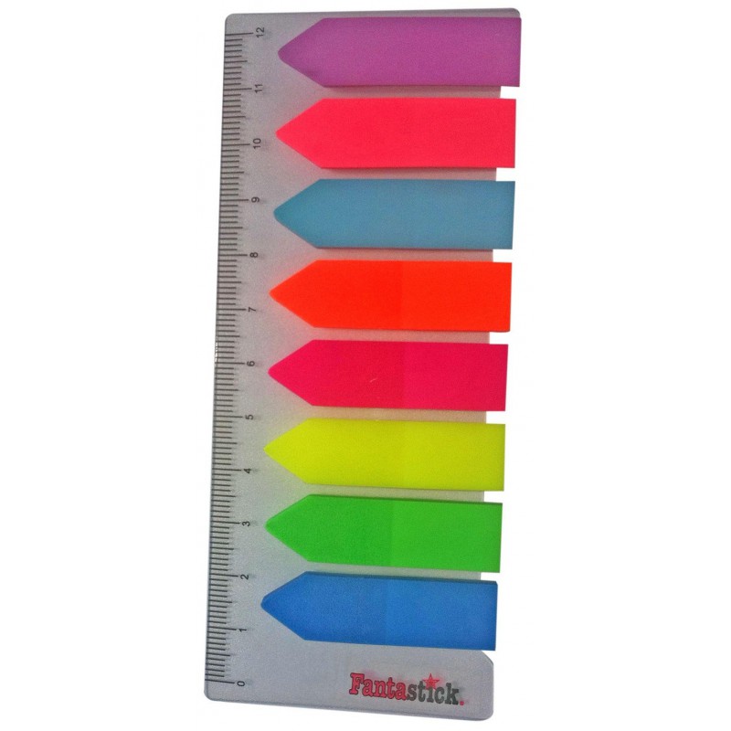 200 Index marques-pages Fantastick 45x12 mm / 8 couleurs
