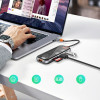 Station d'accueil WIWU CB005 CYBER USB-C TRANSPARENT 5 EN 1 / GRIS