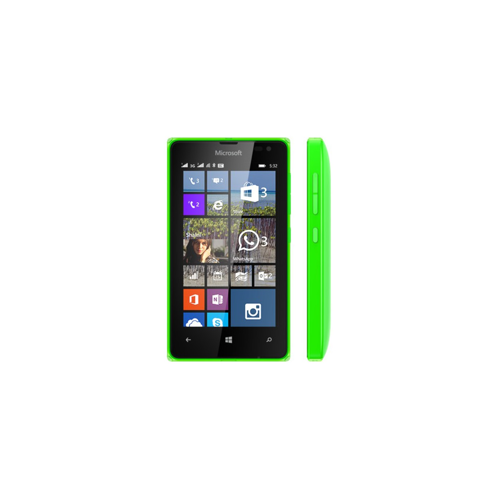 Téléphone Portable Microsoft Lumia 532 / Double SIM + Puce DATA Ooredoo avec 1 mois (1 Go) d'internet Offerte / Vert