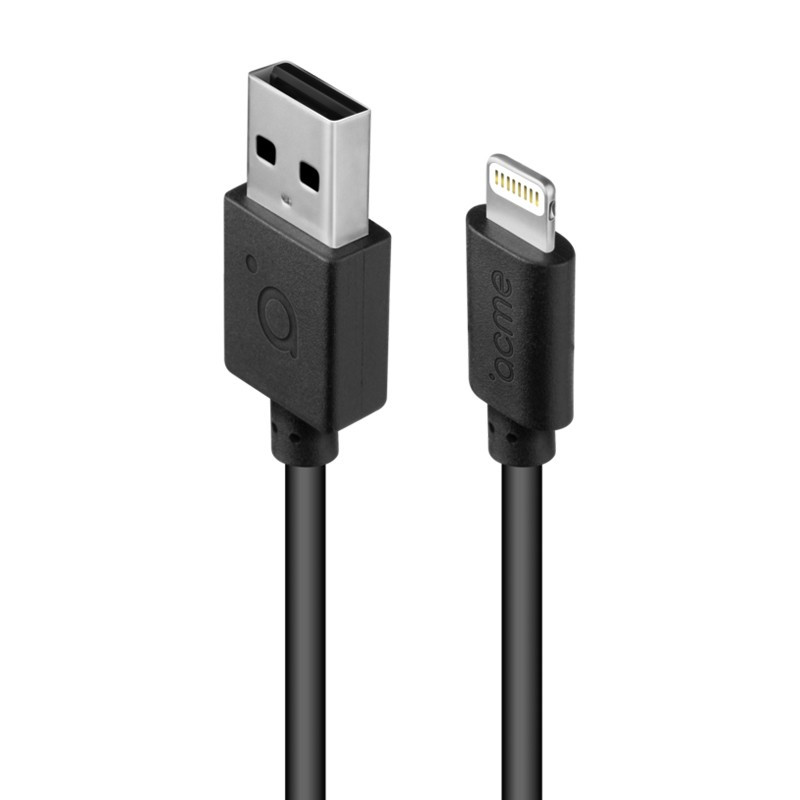 Câble USB Vers Lightning Pour iPhone ACME CB1032 / 2 M / Noir