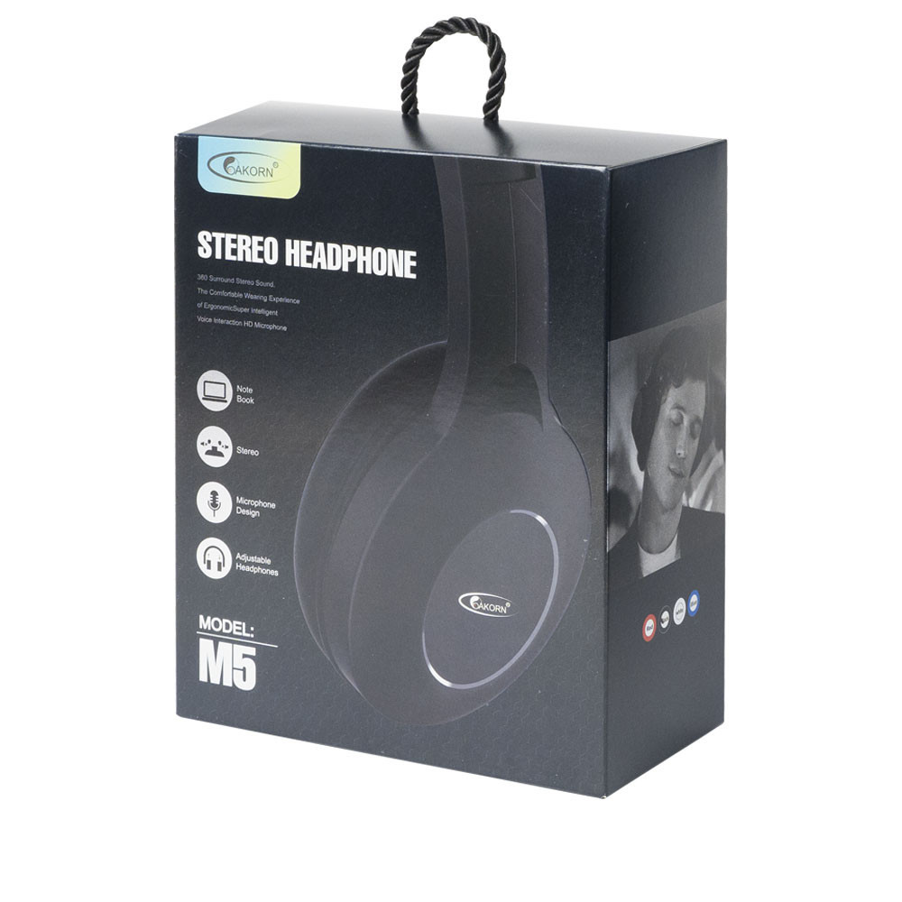 Casque avec Micro OAKORN M5 / Noir