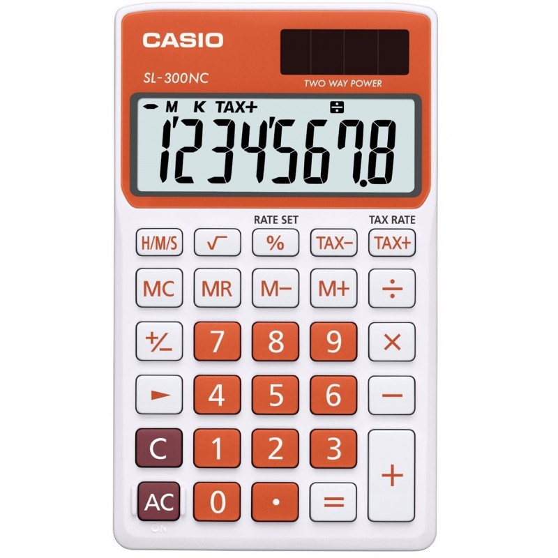 Calculatrice Casio SL-300NC-RG / Orangé