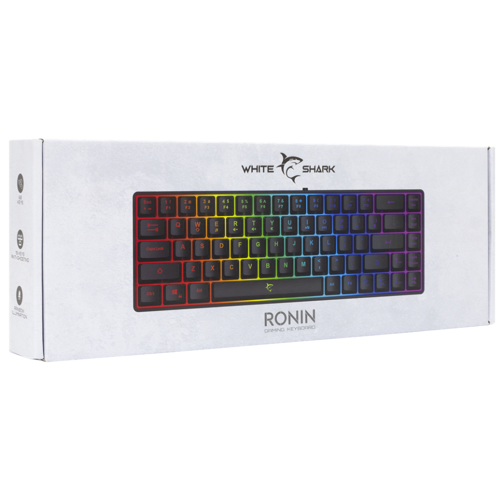 Clavier Gaming White Shark RONIN GK-2201 / Noir
