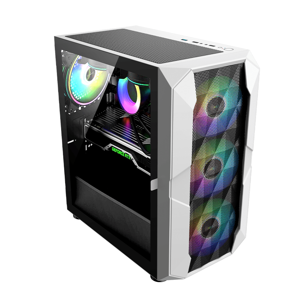 Boîtier Gamer FPMAX CL5503W mini-tour / Blanc