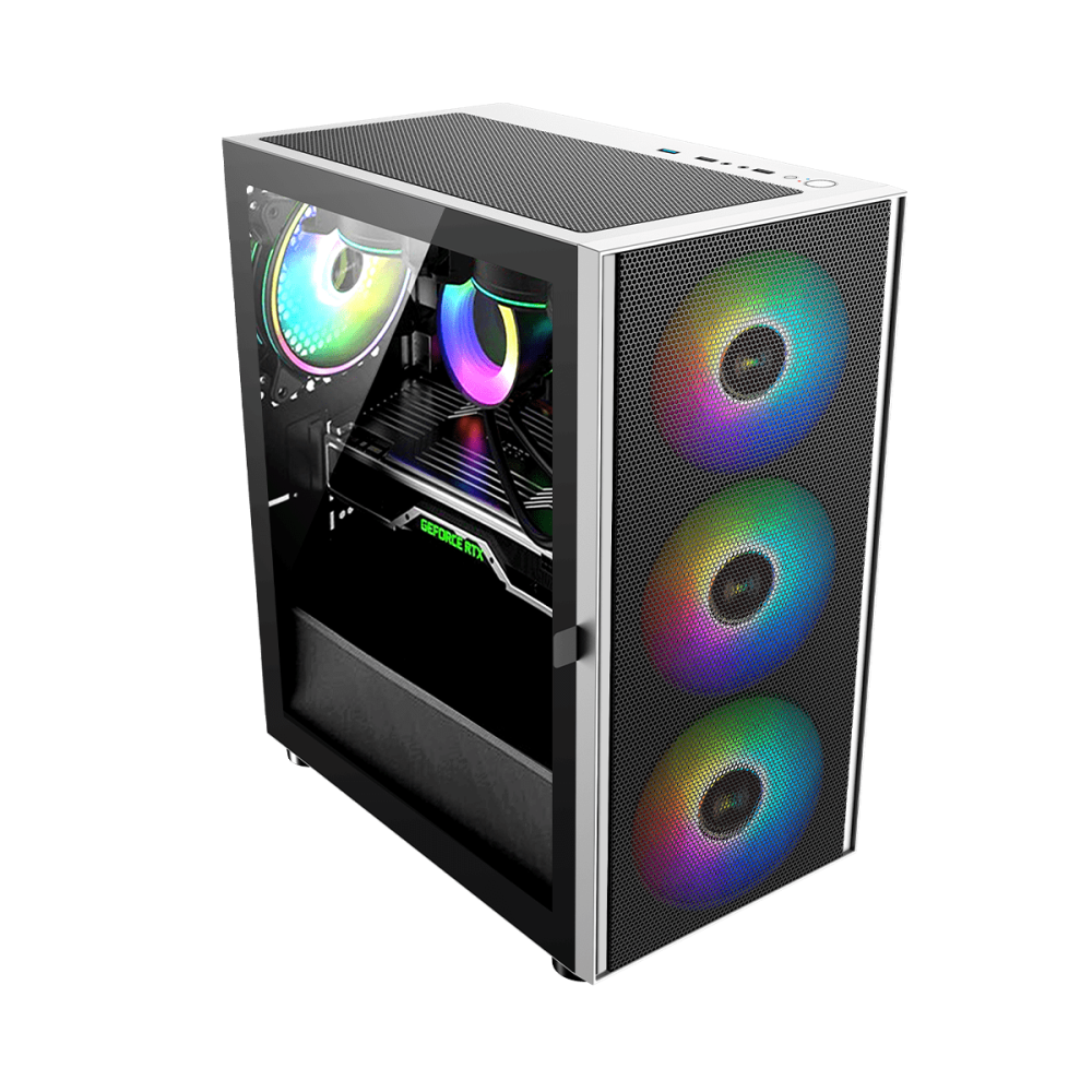 Boîtier Gamer FPMAX CL5506W mini-tour / Blanc