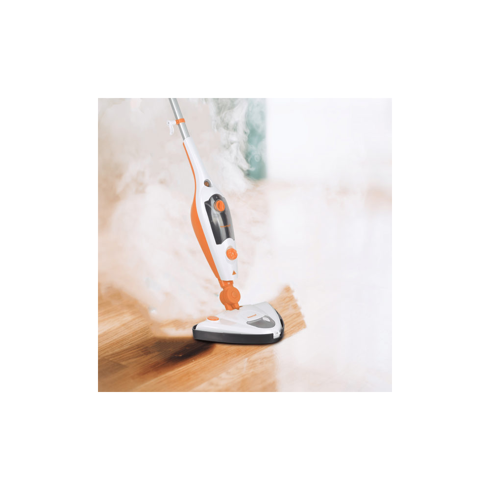 NETTOYEUR À VAPEUR 10EN1 TECHWOOD TNV-119D / 1300 W /  BLANC&ORANGE