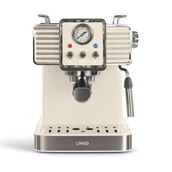 MACHINE À CAFÉ EXPRESSO LIVOO DOD174C / 1350W  / CRÈME