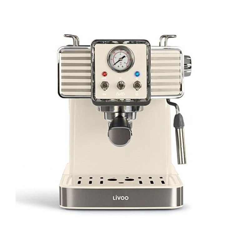 MACHINE À CAFÉ EXPRESSO LIVOO DOD174C / 1350W  / CRÈME