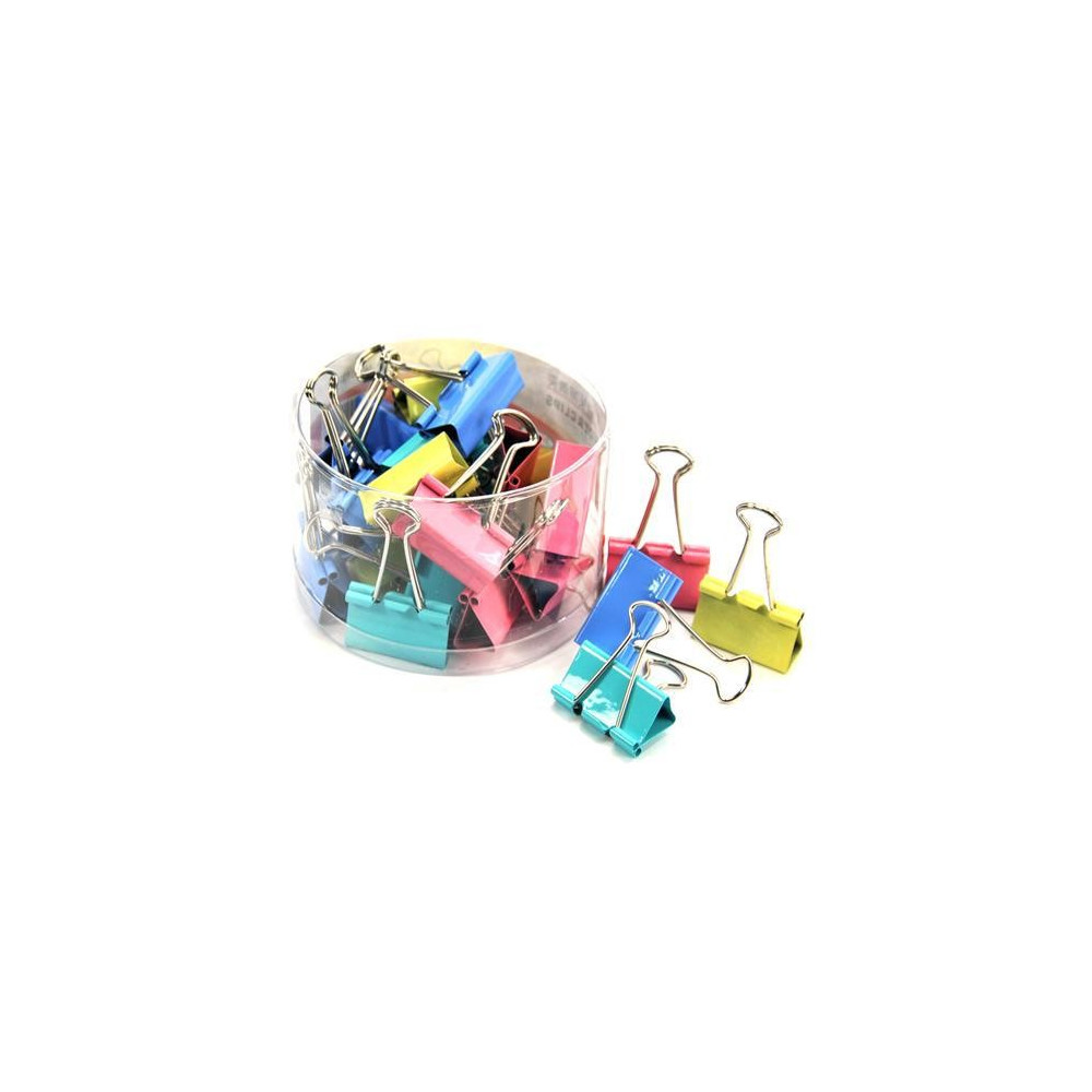 Boite de 48 mini pinces 25 mm / 4 couleurs