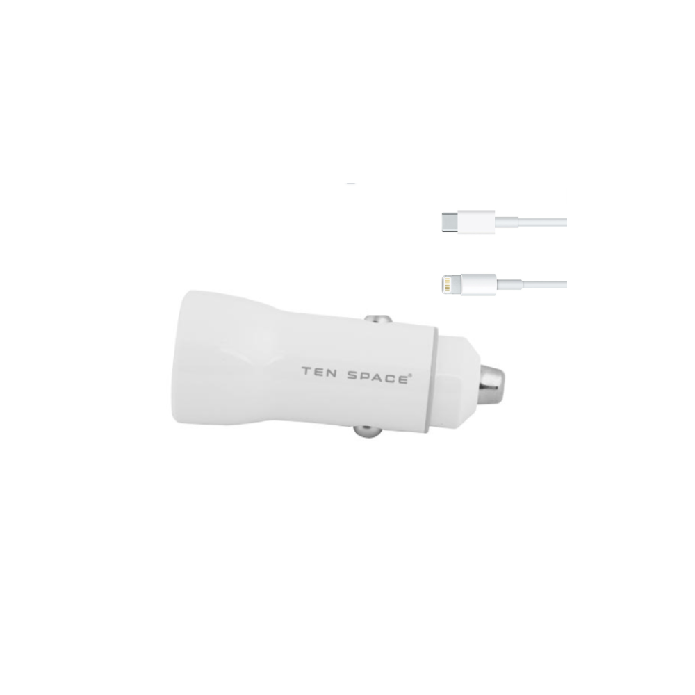 CHARGEUR DE VOITURE FAST CHARGE +CABLE C / LIGHTNING