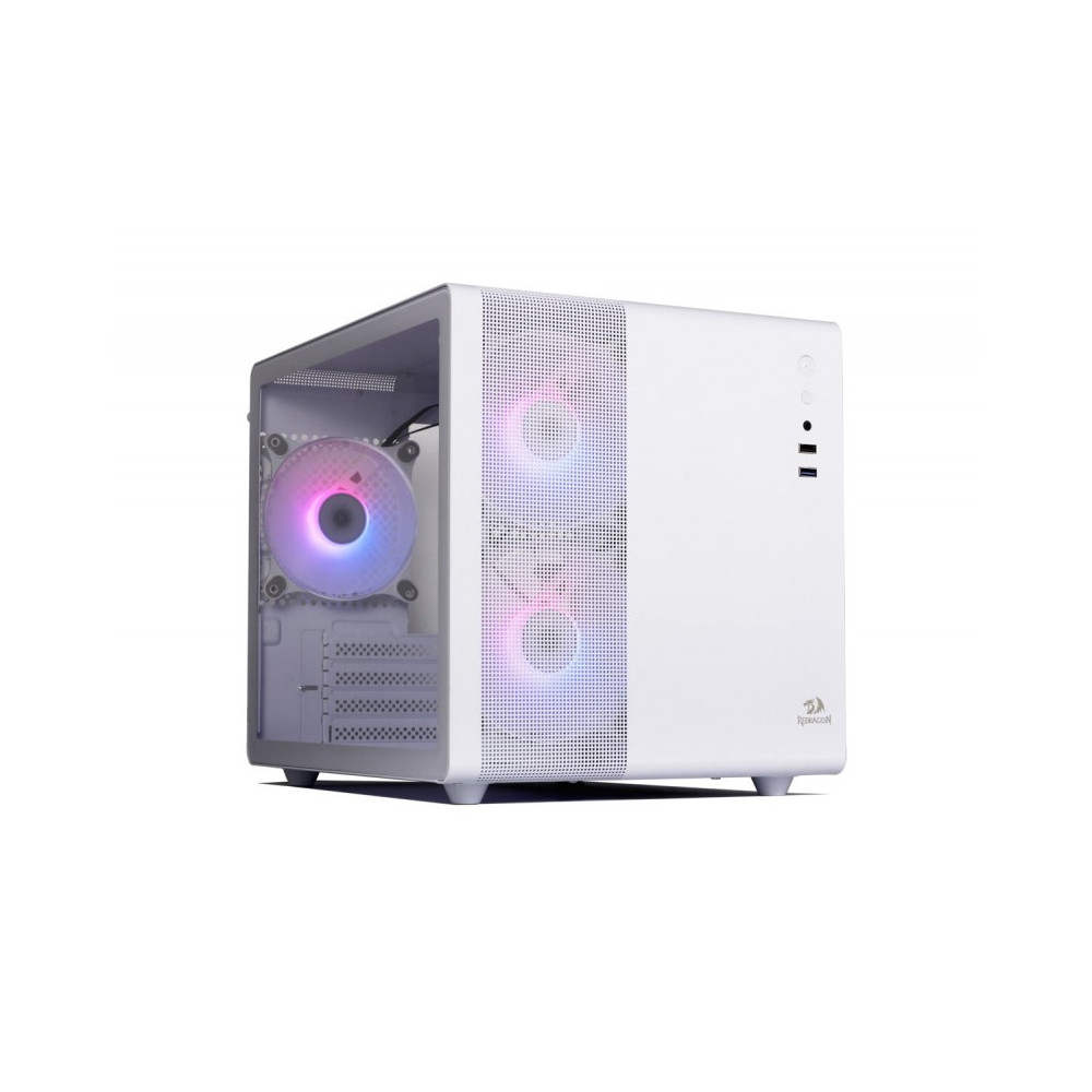 Boîtier Gamer REDRAGON PAGOS 1 GC-570 M-ATX / 3 FAN ARGB / Blanc
