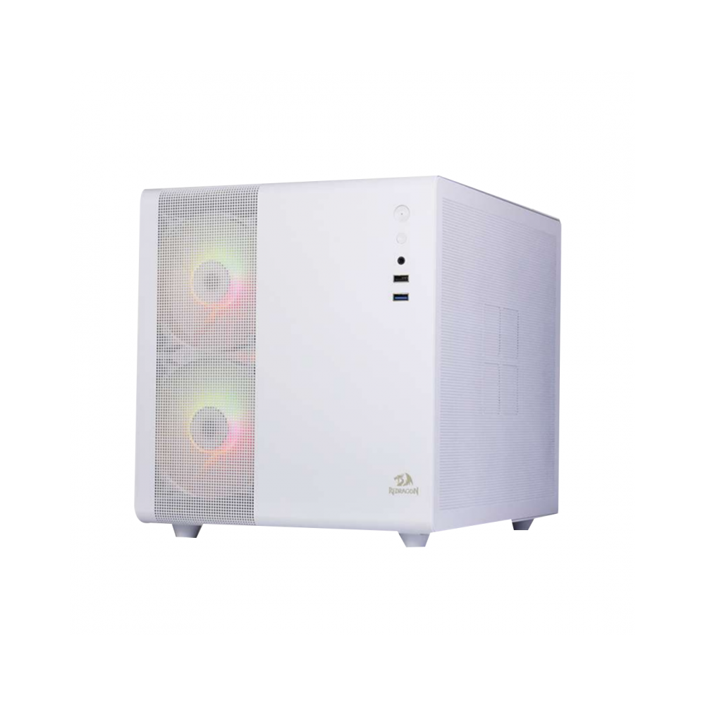 Boîtier Gamer REDRAGON PAGOS 1 GC-570 M-ATX / 3 FAN ARGB / Blanc