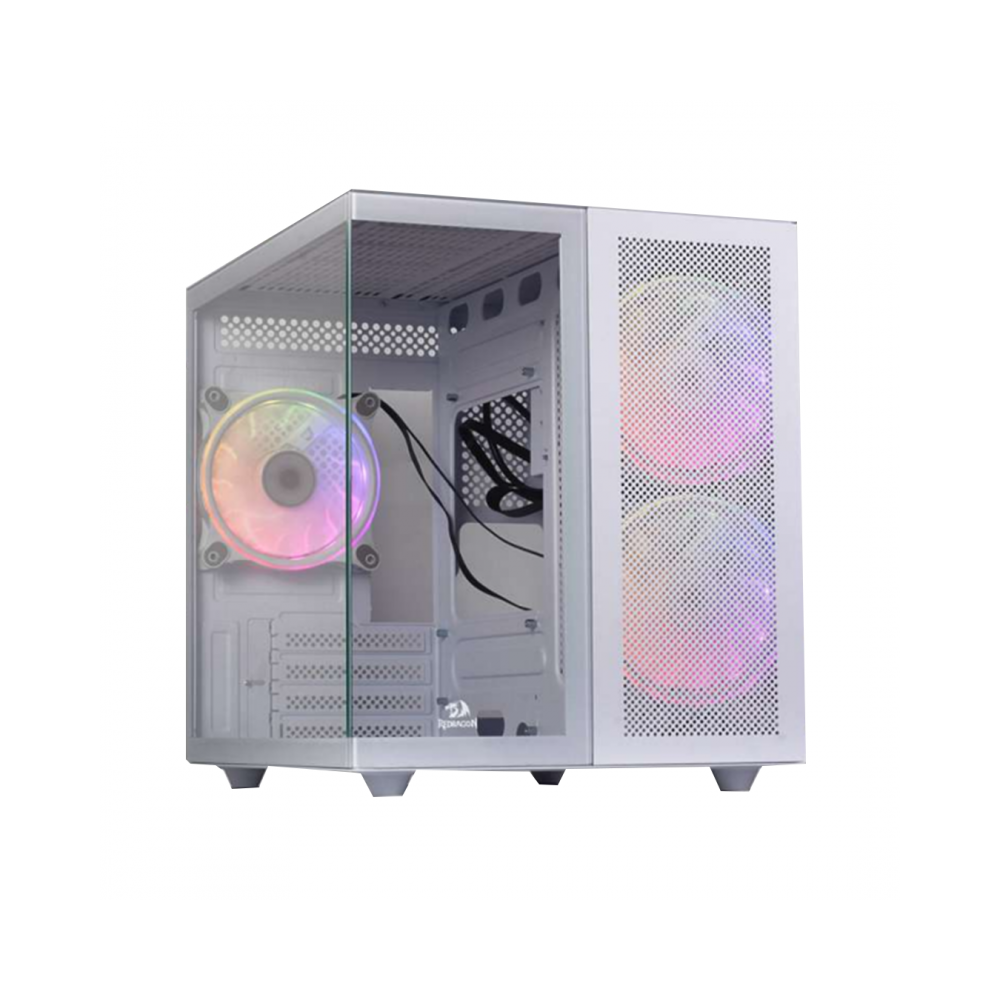 Boîtier Gamer REDRAGON PAGOS 2 GC-580 M-ATX / 3 FAN ARGB / Blanc