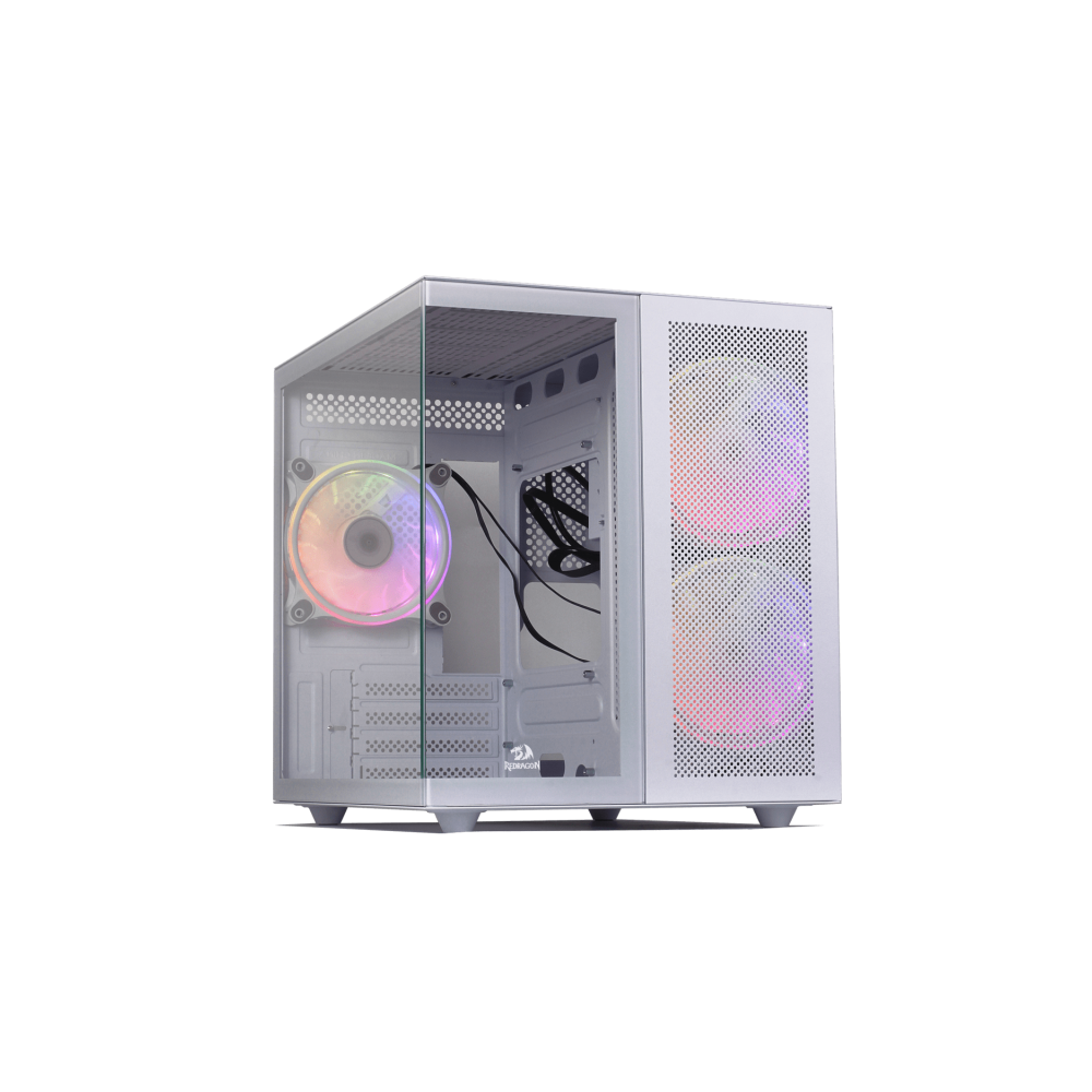 Boîtier Gamer REDRAGON PAGOS 2 GC-580 M-ATX / 3 FAN ARGB / Blanc