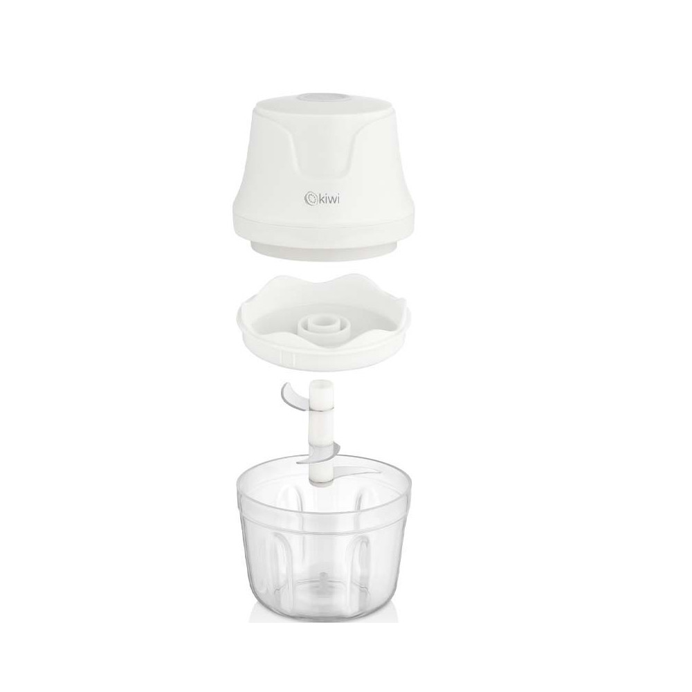MINI HACHOIR RECHARGEABLE KIWI KC-8203 / 1500W  / BLANC