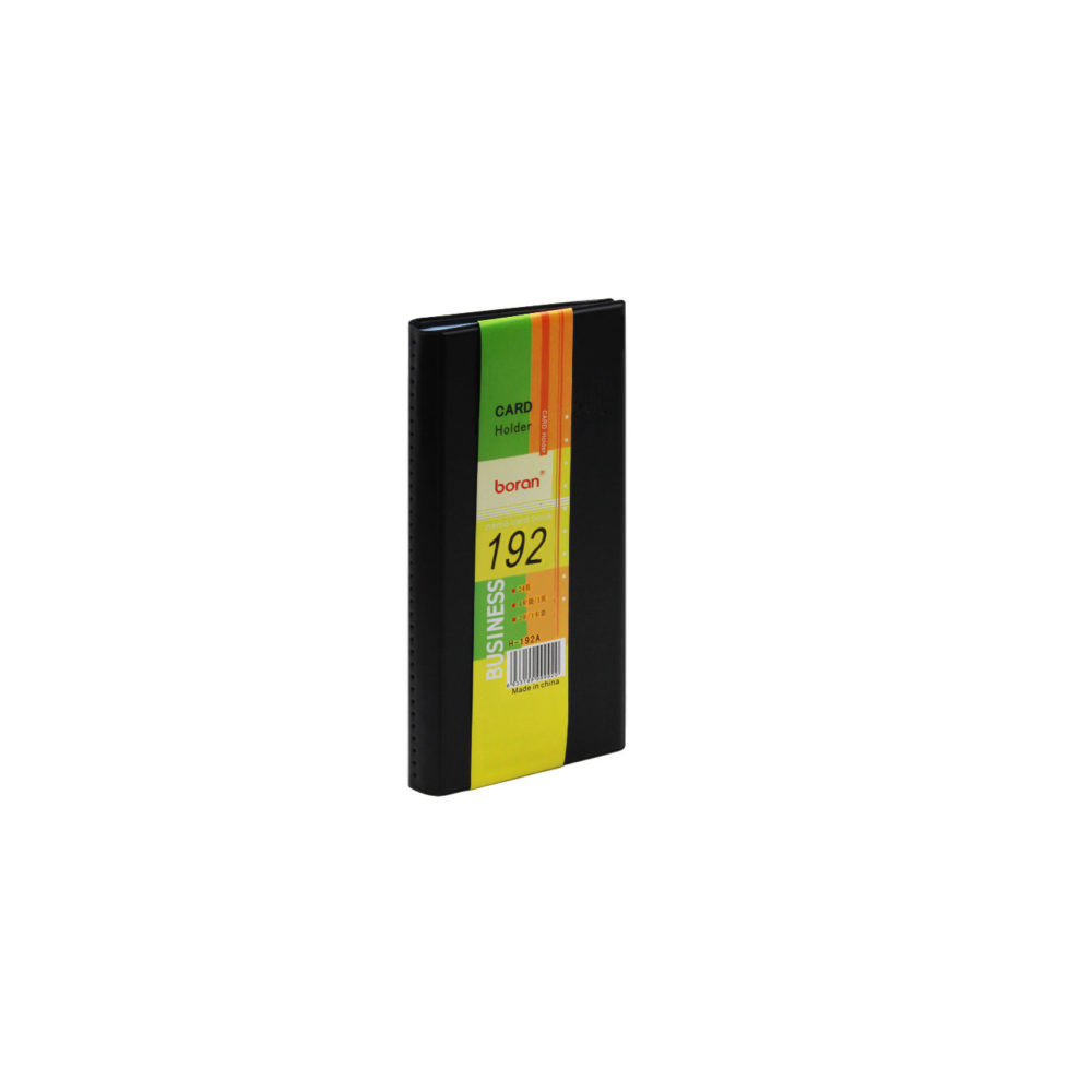 PORTE CARTE VISITE 192 PCS NOIR