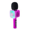 MICROPHONE BLUETOOTH 2 EN 1 KARAOKÉ  ET ENCEINTE PARTY AVEC EFFETS LUMINEUX BIGBEN / 15W / ROSE