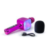 MICROPHONE BLUETOOTH 2 EN 1 KARAOKÉ  ET ENCEINTE PARTY AVEC EFFETS LUMINEUX BIGBEN / 15W / ROSE