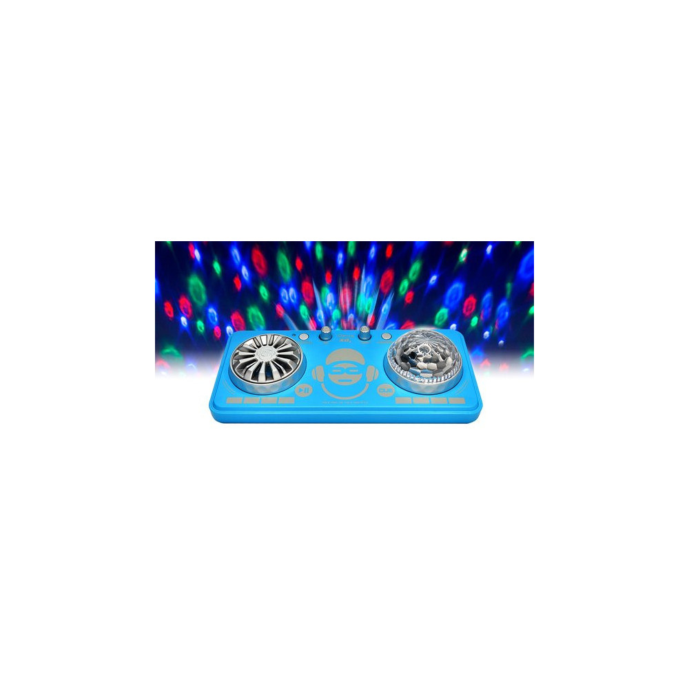 TABLE DE MIXAGE BLUETOOTH AVEC EFFETS LUMINEUX + MICRO IDANCE XD1BL / 5W / BLEU