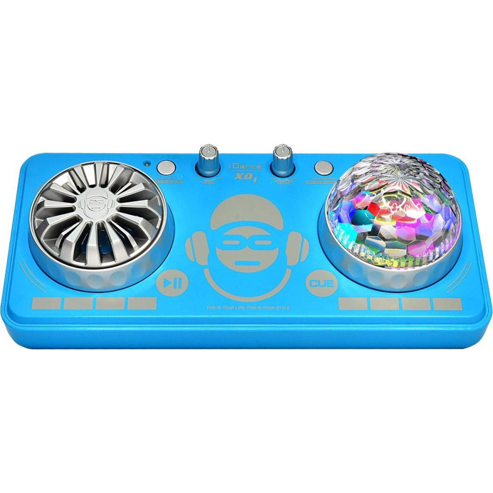 TABLE DE MIXAGE BLUETOOTH AVEC EFFETS LUMINEUX + MICRO IDANCE XD1BL / 5W / BLEU