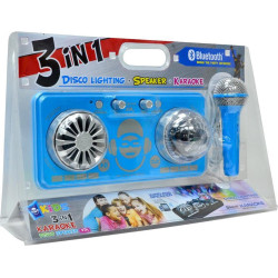 TABLE DE MIXAGE BLUETOOTH AVEC EFFETS LUMINEUX + MICRO IDANCE XD1BL / 5W / BLEU