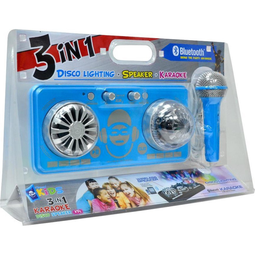 TABLE DE MIXAGE BLUETOOTH AVEC EFFETS LUMINEUX + MICRO IDANCE XD1BL / 5W / BLEU