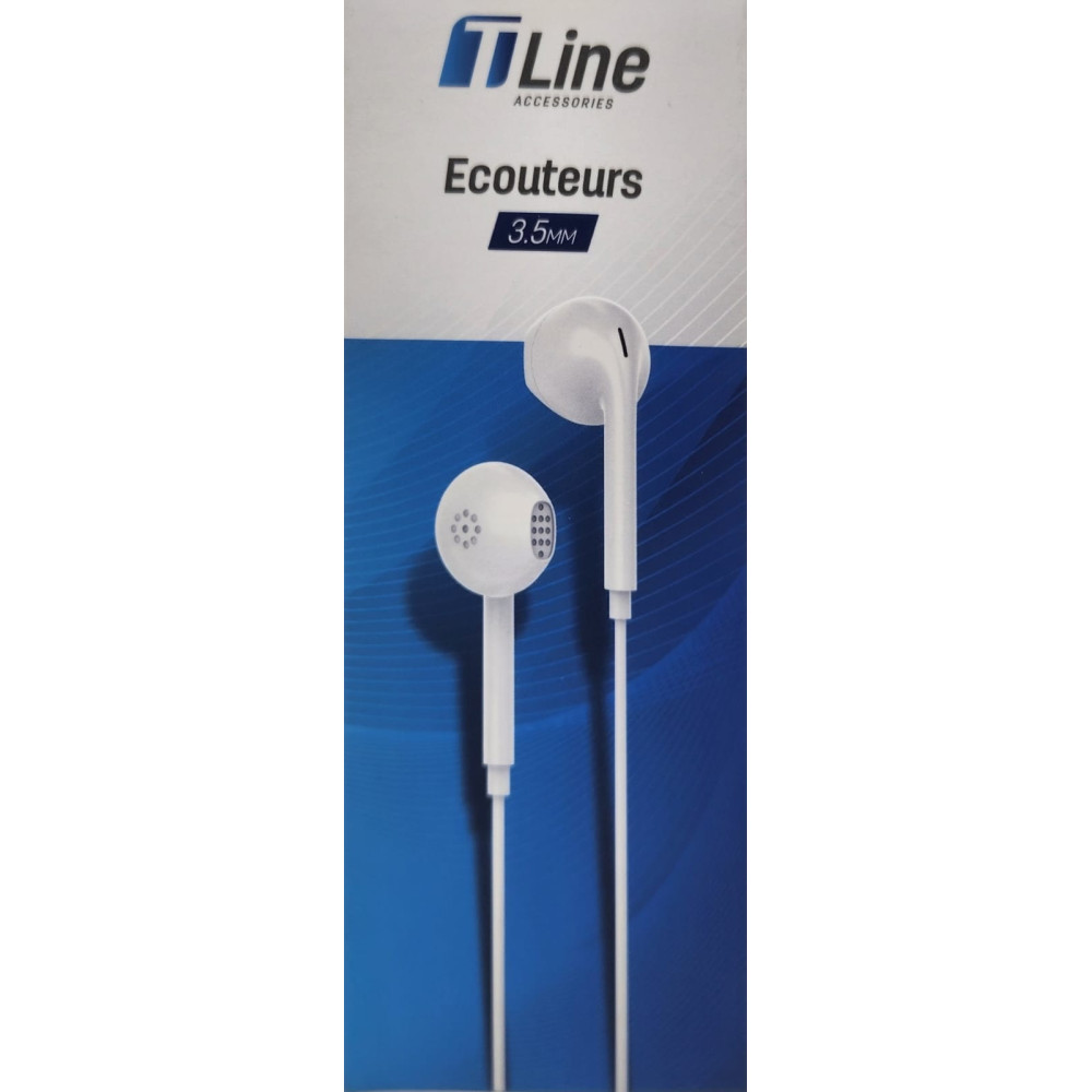Ecouteur Tline EC02 / 3.5mm / Blanc
