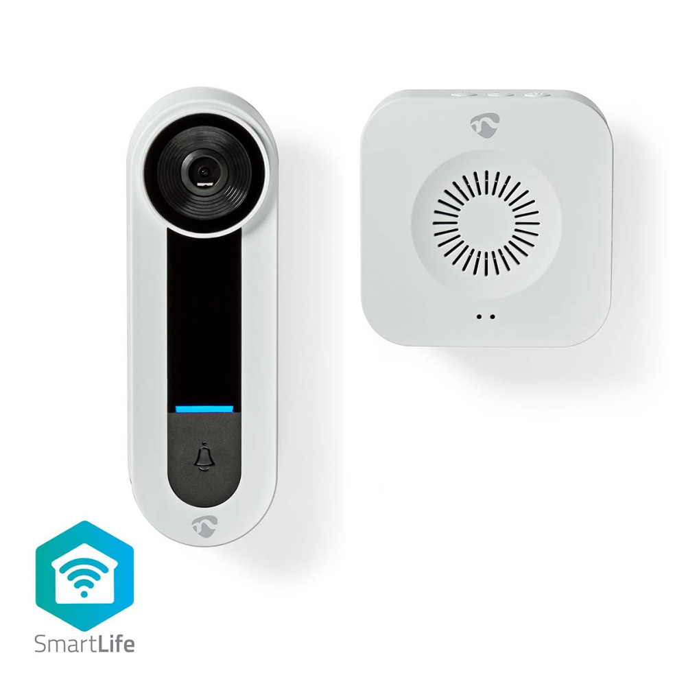 Sonnette vidéo SmartLife Wi-Fi / Avec détecteur de mouvement / Blanc