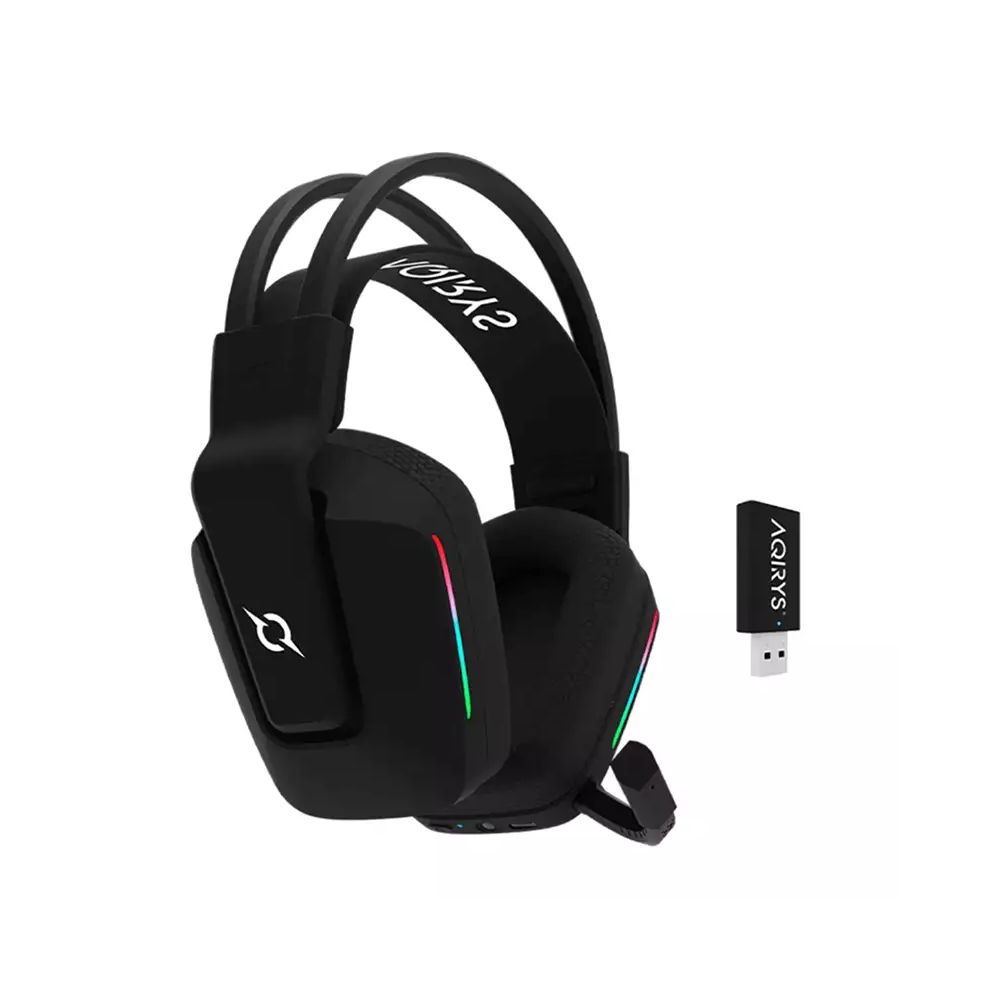 MICRO CASQUE GAMER SANS FIL AQIRYS ALYA STÉRÉO 3D - NOIR
