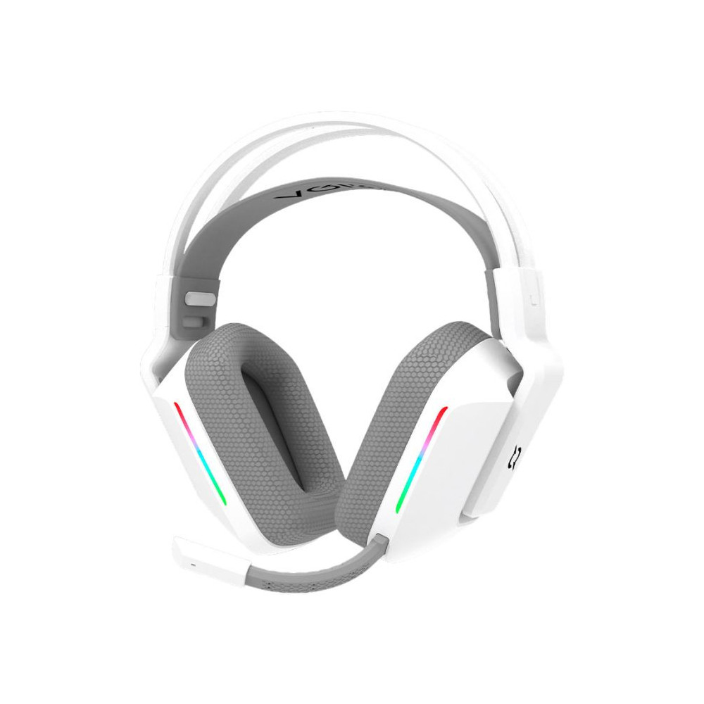 MICRO CASQUE GAMER SANS FIL AQIRYS ALYA STÉRÉO 3D - BLANC