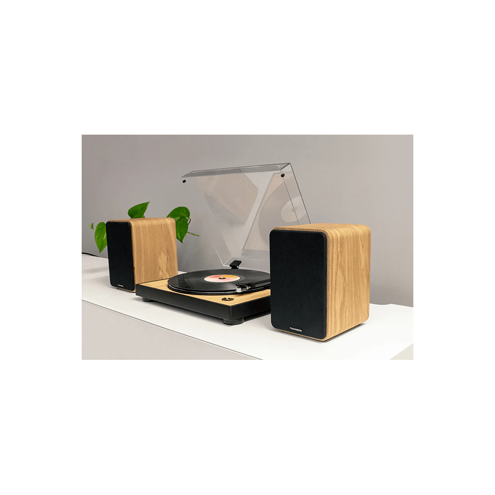 SET 2 ENCEINTES BOIS CLAIR THOMSON 100 Watts