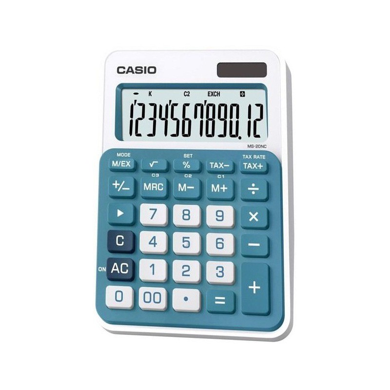 Calculatrice Casio MS-20NC-BU / Bleu