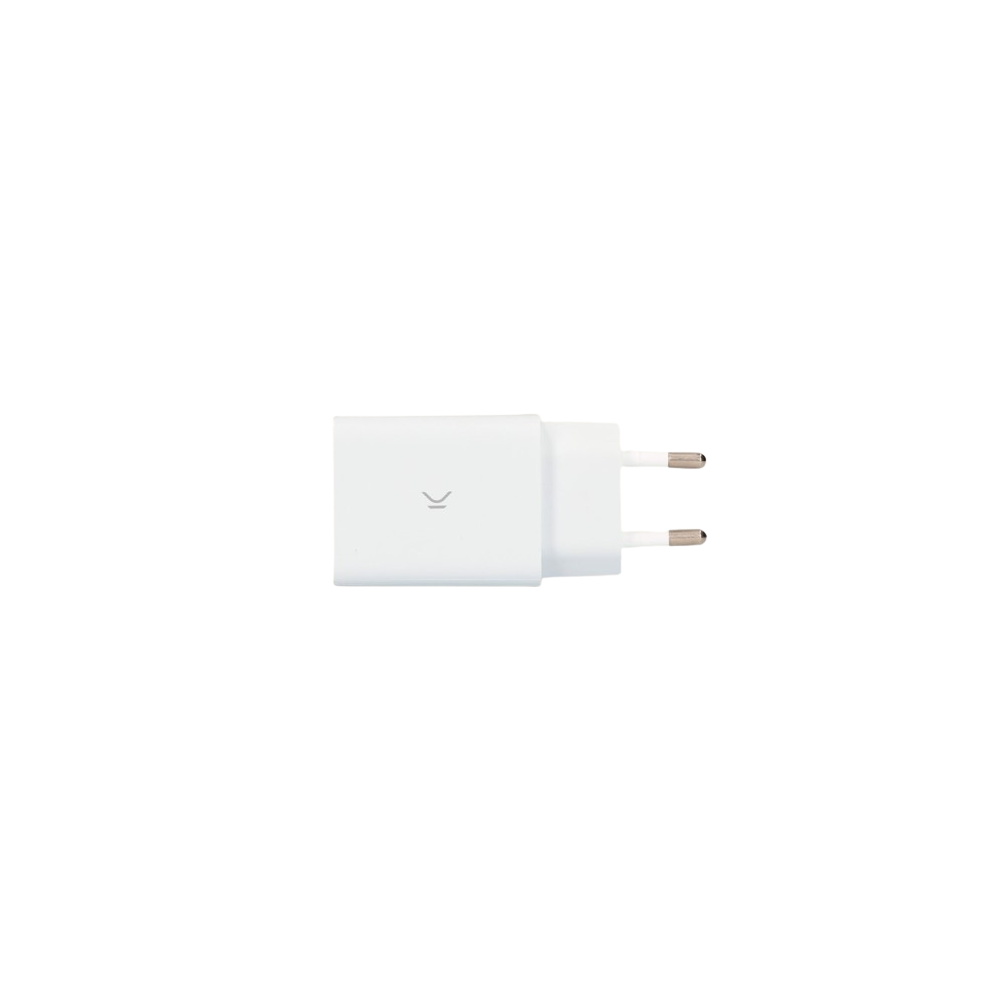 CHARGEUR KSIX Port USB-A pour iPhone avec Câble USB-A 2.4A vers Lightning 1 m/ 12W / BLANC