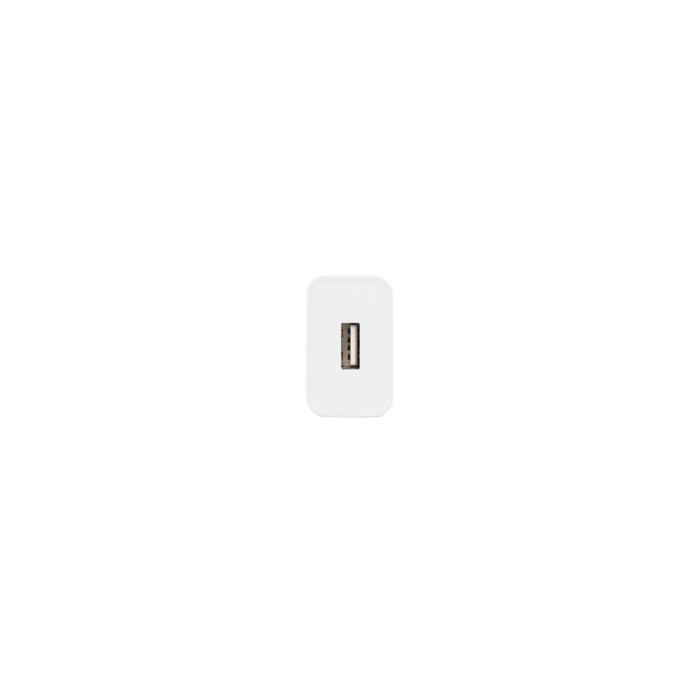 CHARGEUR KSIX Port USB-A pour iPhone avec Câble USB-A 2.4A vers Lightning 1 m/ 12W / BLANC