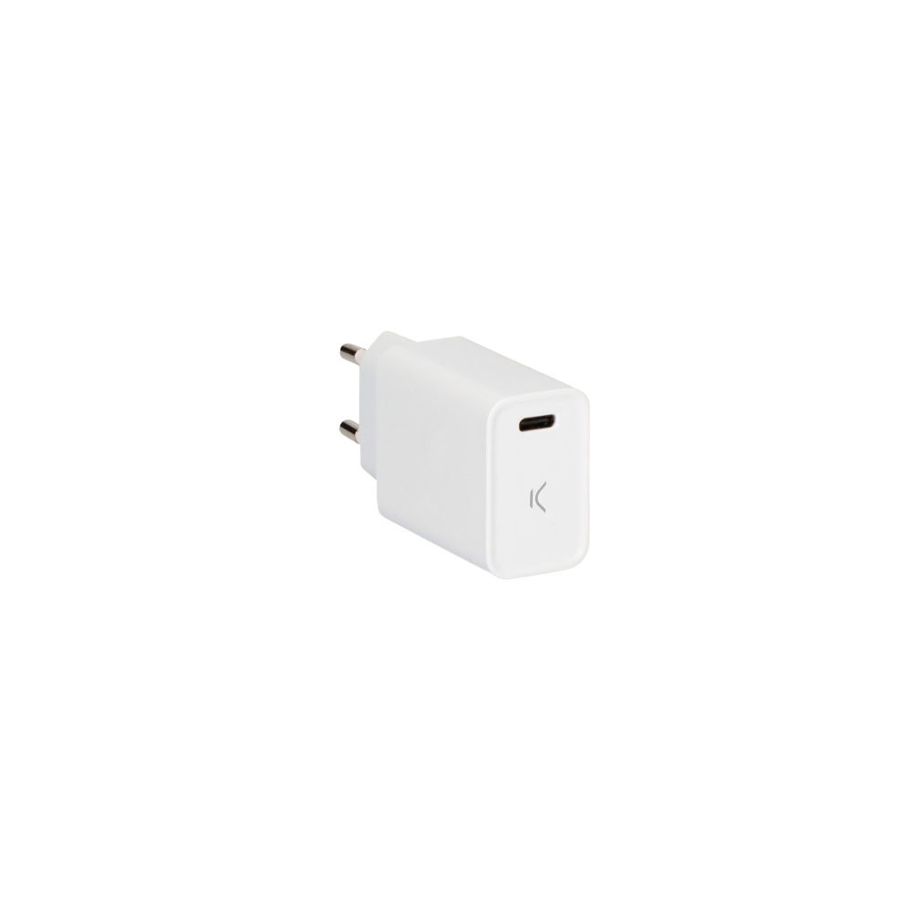 Chargeur Mural KSIX Pour iPhone Type-C / 20W / Blanc