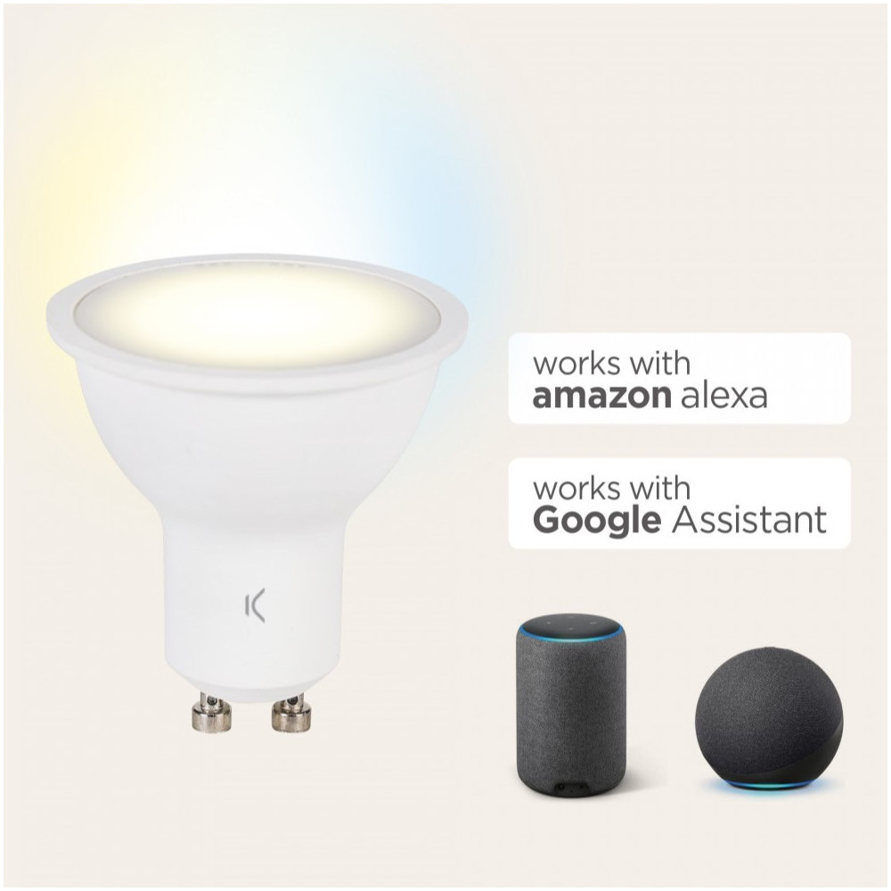 2 LAMPES KSIX SMART / WIFI / 5,5W / LED CULOT GU10 CCT