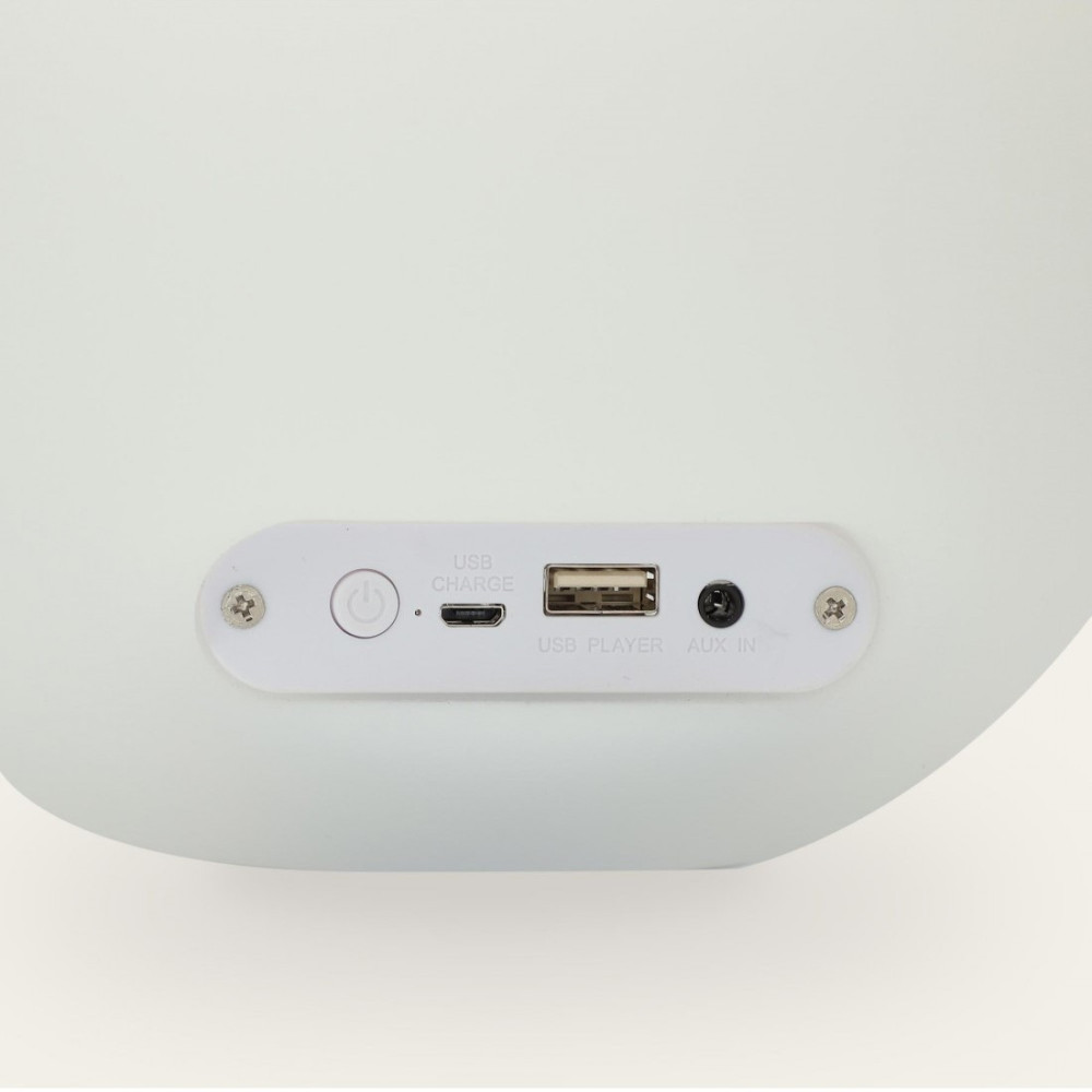 LAMPE BUBBLE AVEC ENCEINTE BLUETOOTH KSIX BXLAMP01/ 5W / Blanc
