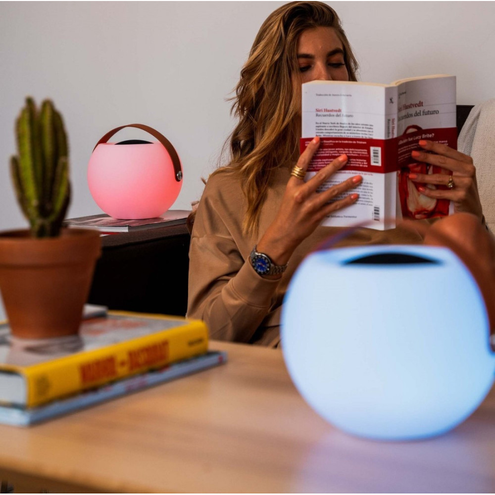 LAMPE BUBBLE AVEC ENCEINTE BLUETOOTH KSIX BXLAMP01/ 5W / Blanc