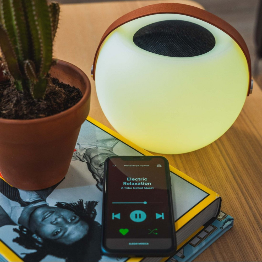 LAMPE BUBBLE AVEC ENCEINTE BLUETOOTH KSIX BXLAMP01/ 5W / Blanc